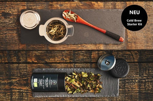 Cold Brew Tee Set mit Filter, Löffel & White Peony (Starter Kit) - B.TEALY